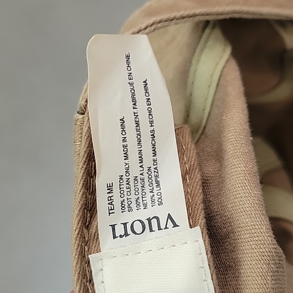 Vuori Baseball Cap Tan Logo Embroidered - Picture 6 of 8